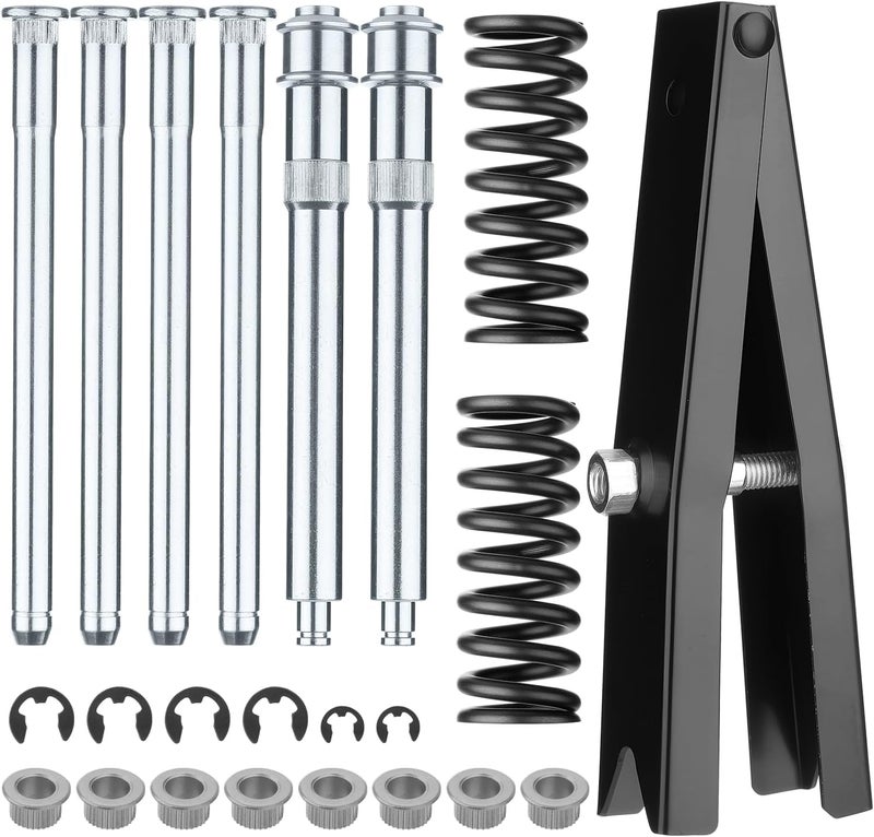 ISINFLASH Door Hinge Pin and Bushing Repair Kit include Spring and Tool Fit for Chevy GMC C1500 C2500 C3500 K1500 K2500 K3500 Suburban Tahoe, Replace 15685040 15562609 Door Hinge Pins - Image 1